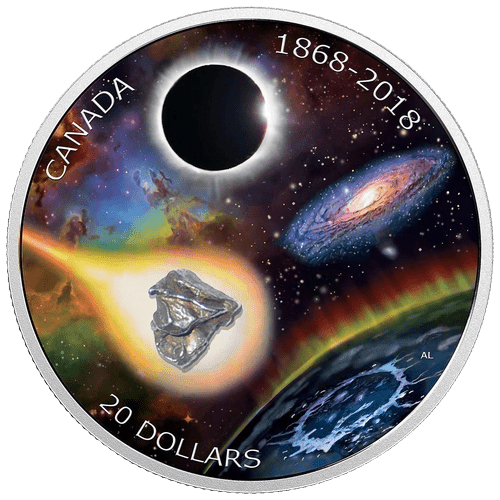 $20 Coloured Silver Coin with Meteorite 2018 - MintedMarket