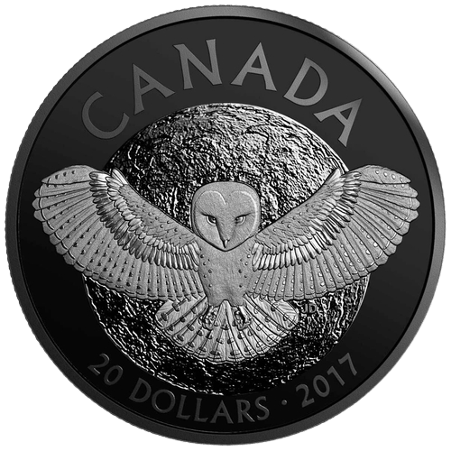 $20 Nocturnal by Nature: The Barn Owl Silver Coin 2017 - MintedMarket