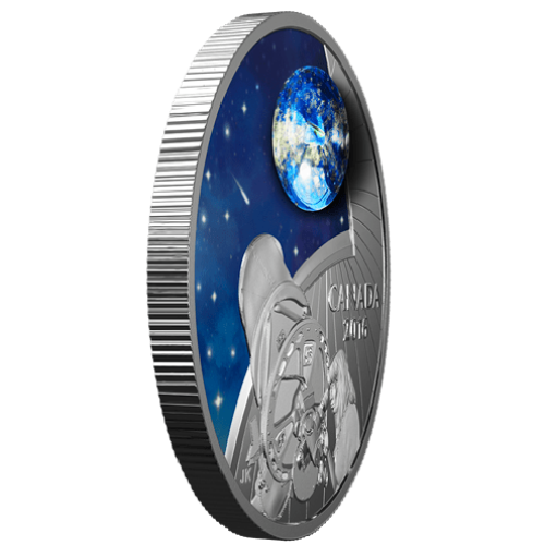 The Universe: Glow-in-the-Dark with Opal Silver Coin - MintedMarket