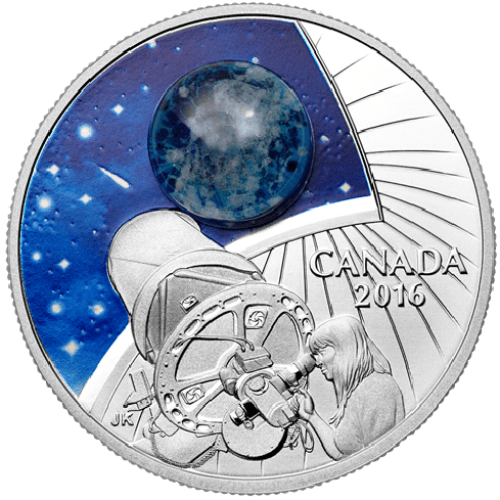 The Universe: Glow-in-the-Dark with Opal Silver Coin - MintedMarket