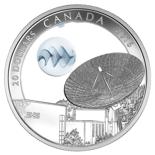 $20 The Universe: Glow-in-the-Dark with Silver Fume Silver Coin 2016 - MintedMarket