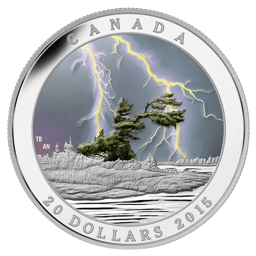 $20 Weather Phenomenon: Summer Storm Pure Silver Coin 2015 - MintedMarket