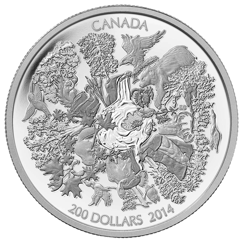 $200 Towering Forests of Canada Fine Silver Coin 2014 - MintedMarket