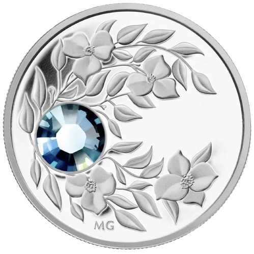 $3 March Birthstone Silver Coin 2012 - MintedMarket