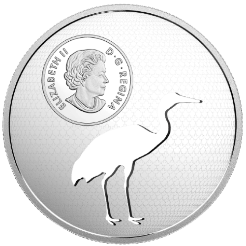 $30 Whooping Crane Pure Silver Coin 2017 - MintedMarket