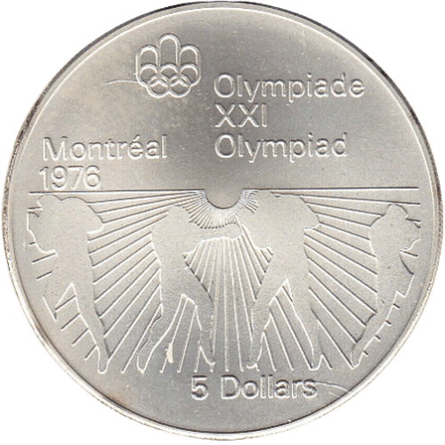 $5 Montreal Olympics Boxing Silver Coin 1976 - MintedMarket