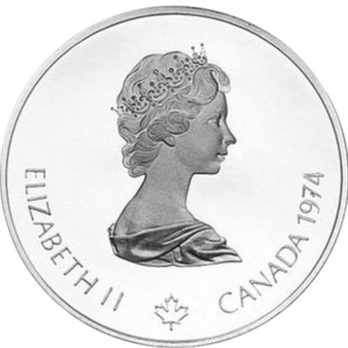 $5 Montreal Olympics Canoe Silver Coin 1974 - MintedMarket