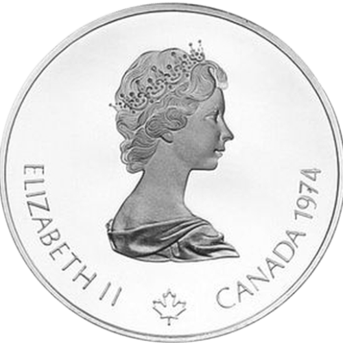 $5 Montreal Olympics Rings Silver Coin 1974 - MintedMarket