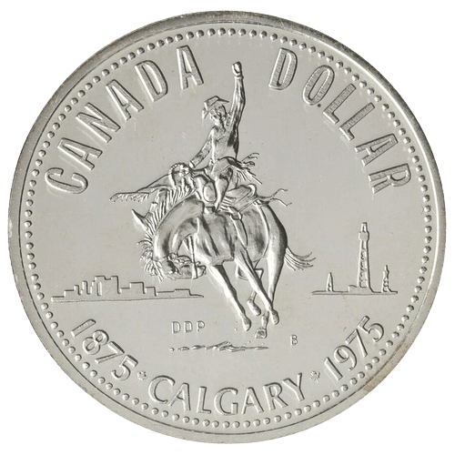 Calgary Centennial Silver Dollar 1975 - MintedMarket