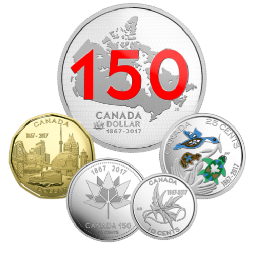 Canada 150 Limited Edition Silver Dollar Proof Set 2017 - MintedMarket