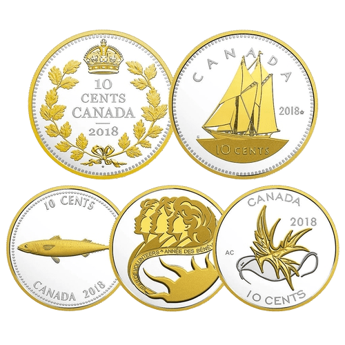 Legacy of the Dime 5-Coin Silver Set 2018 - MintedMarket