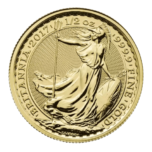 1/2 oz Britannia Gold Coin Random Year - MintedMarket