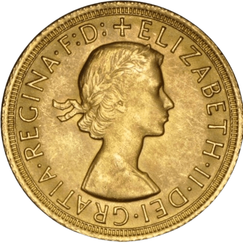 Gold Sovereign Elizabeth II Young First Portrait 1957 - 1968 - MintedMarket