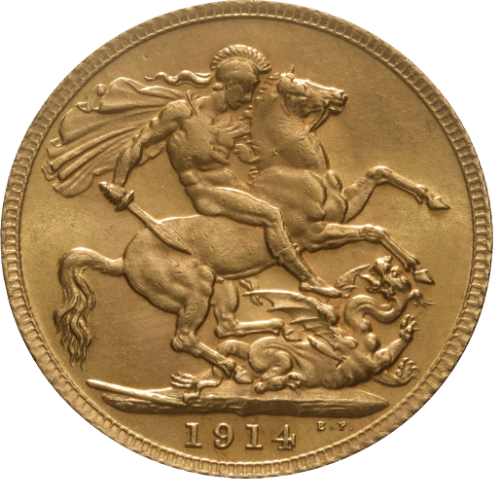 Gold Sovereign George V 1911 - 1932 (London Mint) - MintedMarket