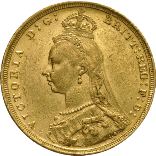 Gold Sovereign Victoria Jubilee Head 1887 - 1893 (London Mint) - MintedMarket