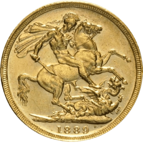 Gold Sovereign Victoria Jubilee Head 1887 - 1893 (Melbourne Mint) - MintedMarket
