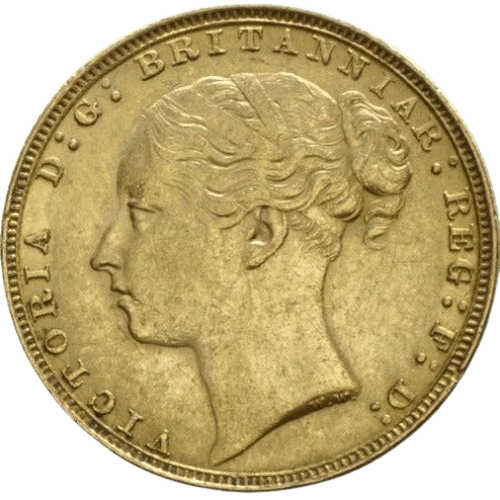 Gold Sovereign Victoria Young Head 1871 - 1887 (London Mint) - MintedMarket