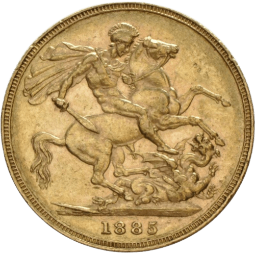 Gold Sovereign Victoria Young Head 1871 - 1887 (Melbourne Mint) - MintedMarket