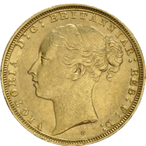 Gold Sovereign Victoria Young Head 1871 - 1887 (Sydney Mint) - MintedMarket