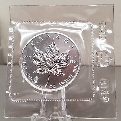 1 oz Canadian Maple Leaf Silver Coin Random Year with Original Seal - MintedMarket