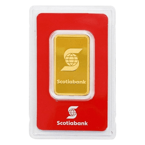 1 oz Scotiabank Gold Bar - MintedMarket