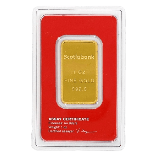 1 oz Scotiabank Gold Bar - MintedMarket