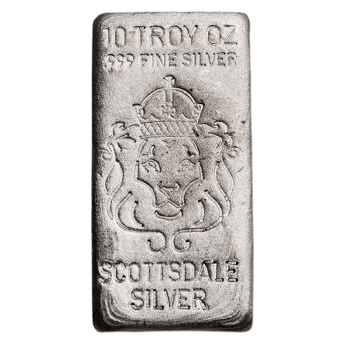 10 oz Scottsdale Silver Cast-Poured Bar - MintedMarket