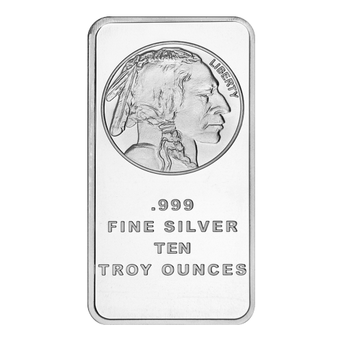 10 oz SilverTowne Buffalo Silver Bar - MintedMarket