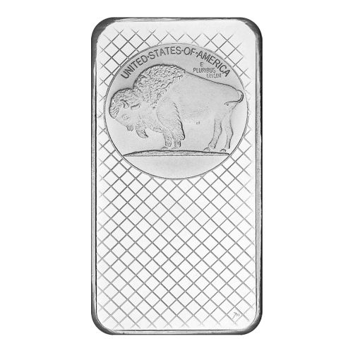 10 oz SilverTowne Buffalo Silver Bar - MintedMarket
