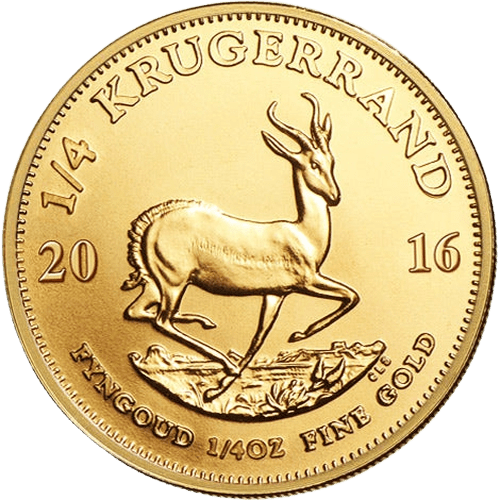1/4 oz Krugerrand Gold Coin Random Year - MintedMarket