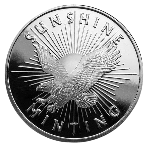 1 oz Sunshine Minting Silver Round - MintedMarket