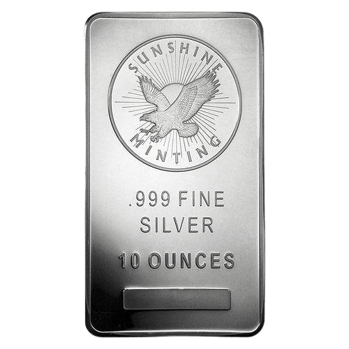 10 oz Sunshine Minting Silver Bar - MintedMarket