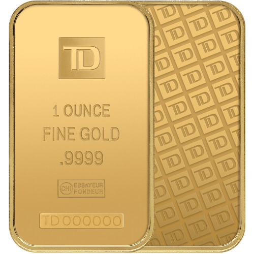 1 oz TD Gold Bar - MintedMarket