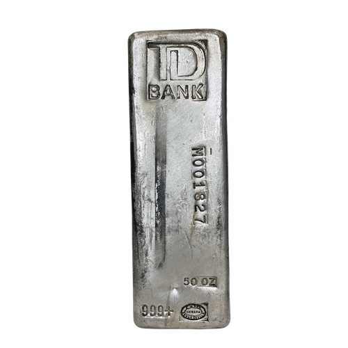 50 oz TD Bank Silver Bar - MintedMarket