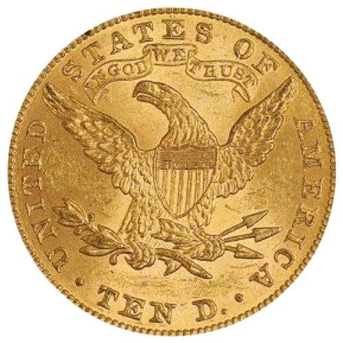 $10 Coronet Head Eagle Gold Coin 1898 - MintedMarket