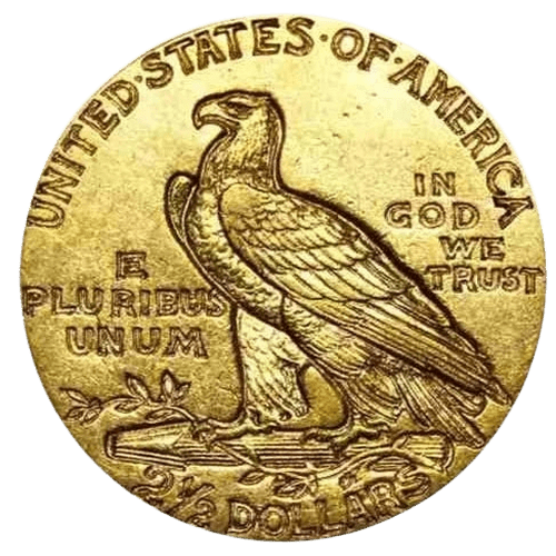 $2.50 Indian Eagle Head Gold Coin 1928 - MintedMarket