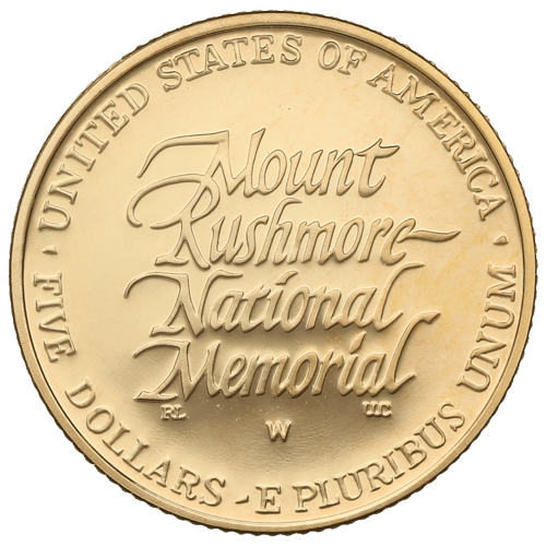 $5 Mount Rushmore Gold Coin 1991 - MintedMarket