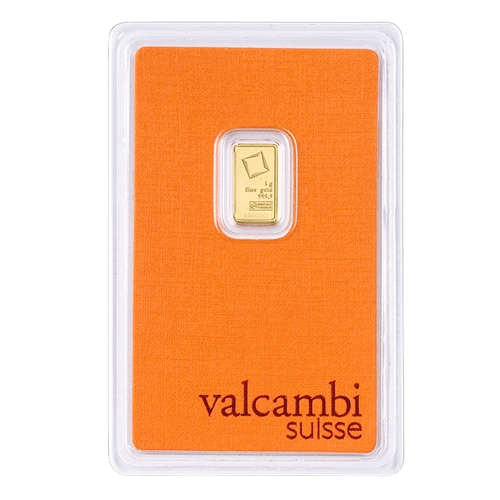1 gram Valcambi Gold Bar - MintedMarket