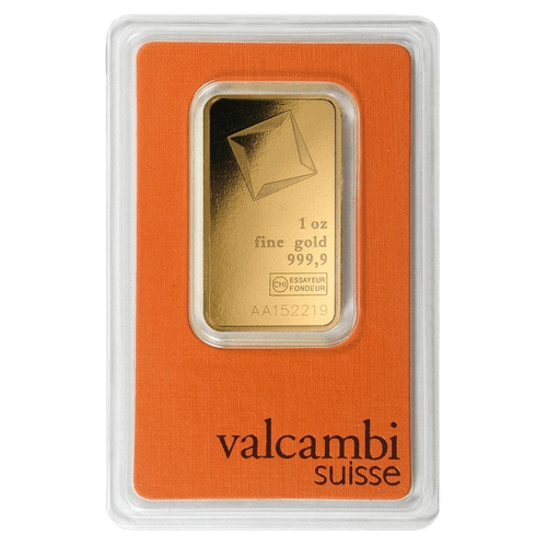 1 oz Valcambi Gold Bar - MintedMarket