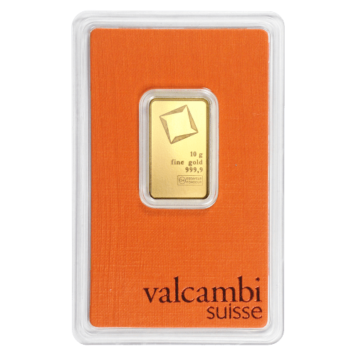 10 gram Valcambi Gold Bar - MintedMarket