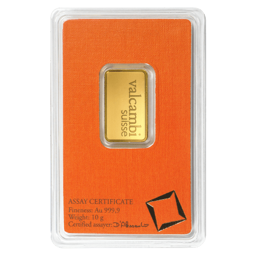 10 gram Valcambi Gold Bar - MintedMarket