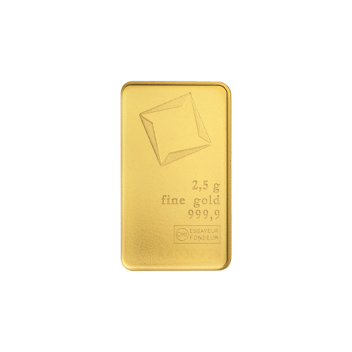 2.5 gram Valcambi Gold Bar - MintedMarket