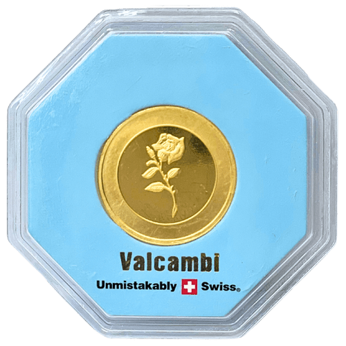 20 gram Rose Valcambi Gold Round Coin - MintedMarket