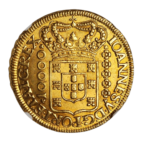 10000 Réis - João V Brazil Gold Coin 1727 - MintedMarket